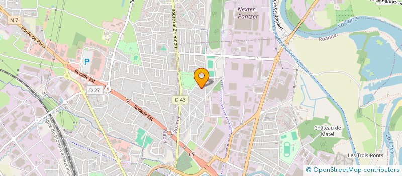 localisation de l'entreprise SODEM MILLERET FERMETURES à ROANNE