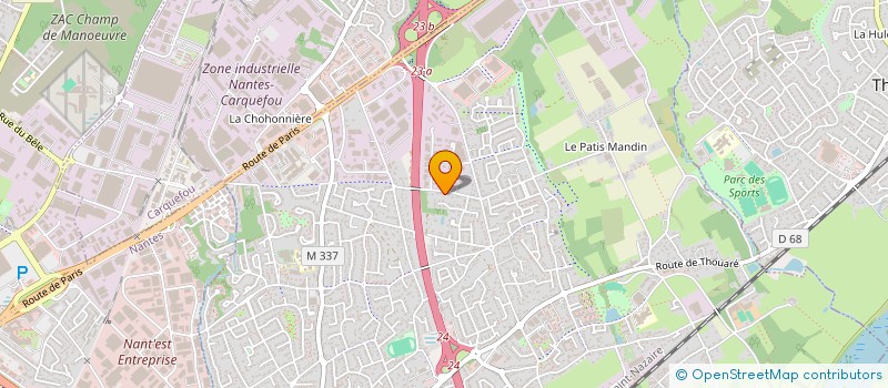 localisation de l'entreprise SODEM OUEST DIFFU ENTR MATER  SAINTE-LUCE-SUR-LOIRE