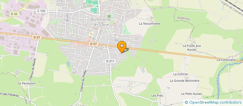 localisation de l'entreprise SODENA  BONCHAMP-LES-LAVAL