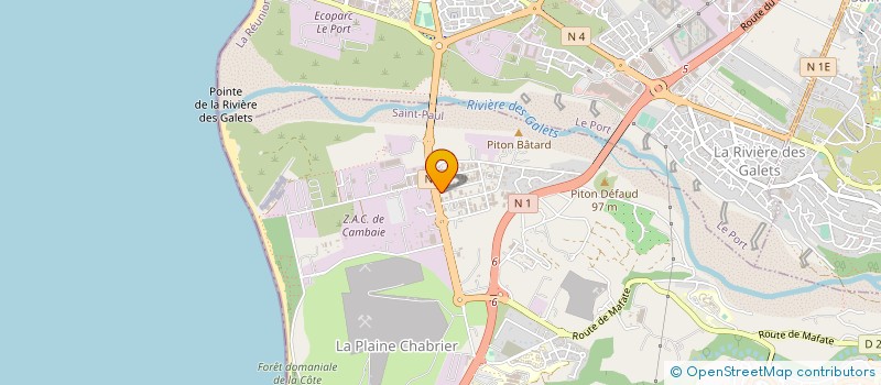 localisation de l'entreprise SODEO à SAINT-PAUL