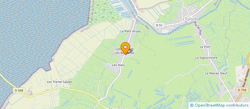 localisation de l'entreprise SODEOL à BEAUVOIR-SUR-MER