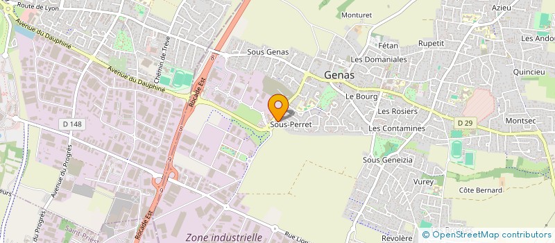 localisation de l'entreprise SODEP  GENAS