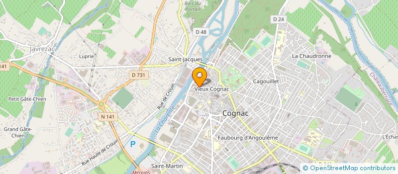 localisation de l'entreprise SODEPA à COGNAC
