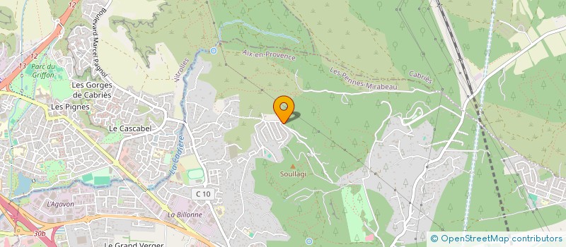 localisation de l'entreprise SODEPLAN  LES PENNES MIRABEAU