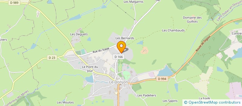 localisation de l'entreprise SODEPP DECENNE-DESMOULES à LE DONJON