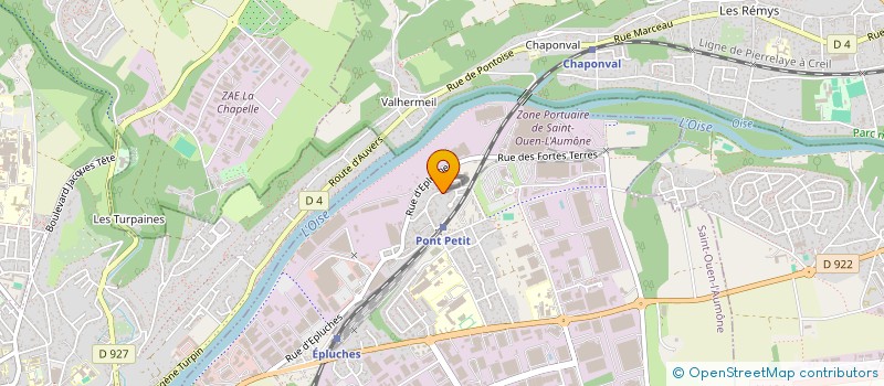 localisation de l'entreprise SODEPRO à SAINT-OUEN-L'AUMONE