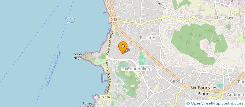 localisation de l'entreprise SODEPRO à SIX-FOURS-LES-PLAGES