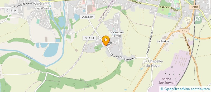 localisation de l'entreprise SODER à LA CHAPELLE-DU-NOYER