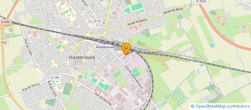 localisation de l'entreprise SODER à HAZEBROUCK