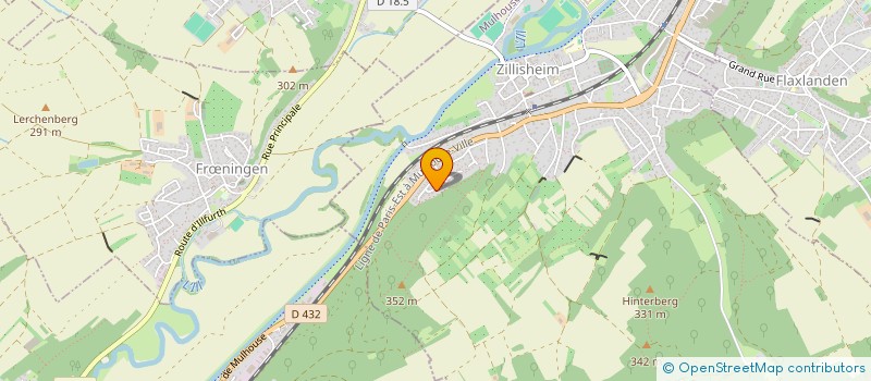 localisation de l'entreprise SODER  ZILLISHEIM