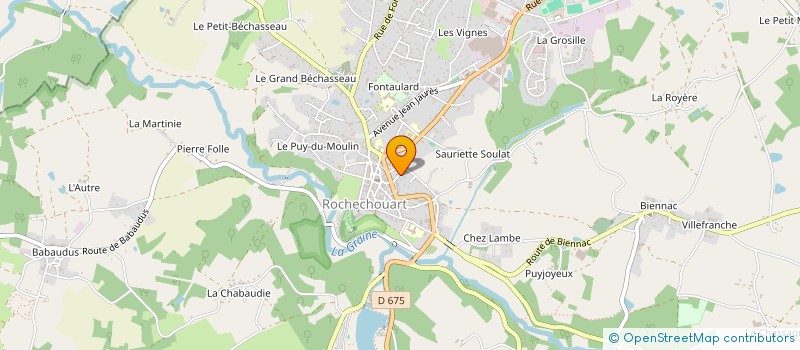 localisation de l'entreprise SODER  ROCHECHOUART