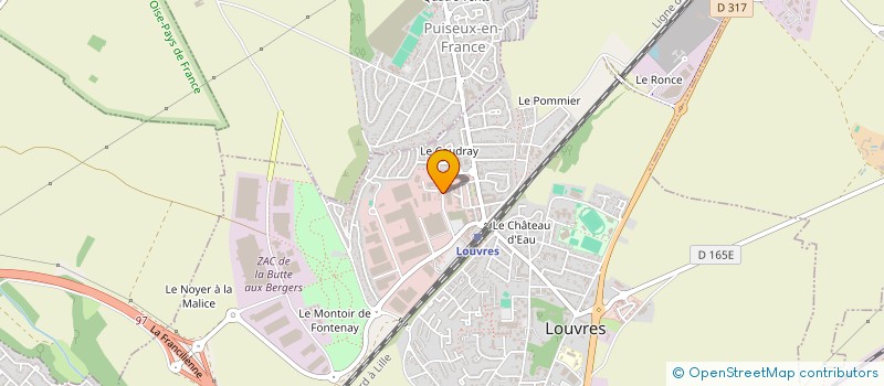 localisation de l'entreprise SODER CHAUF-VANNIER-BIZEUL à LOUVRES