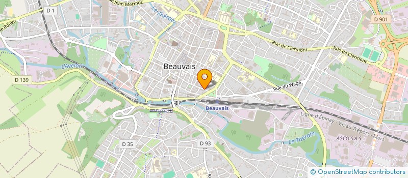 localisation de l'entreprise SODEREF PICARDIE à BEAUVAIS