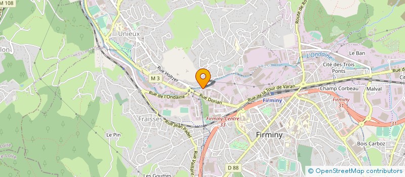 localisation de l'entreprise SODEREMO  FIRMINY