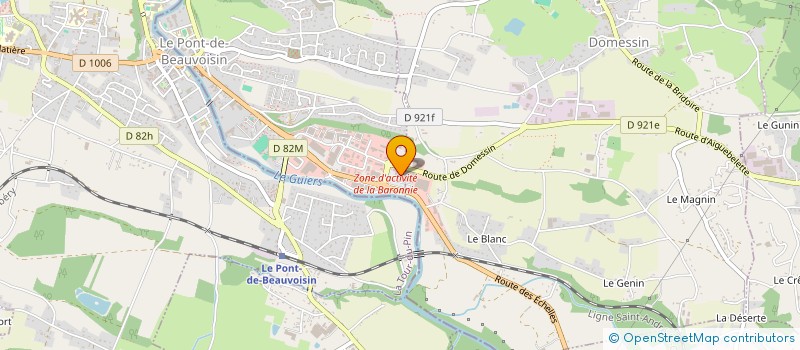 localisation de l'entreprise SODERES  LE PONT-DE-BEAUVOISIN