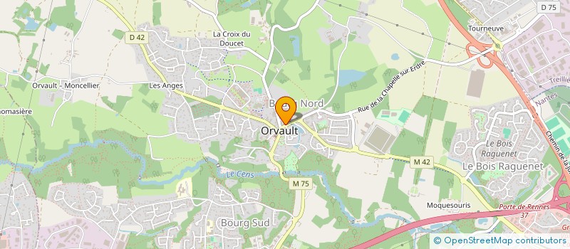 localisation de l'entreprise SODERGAN HOLDING à ORVAULT