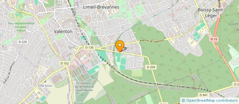 localisation de l'entreprise SODERN à LIMEIL-BREVANNES