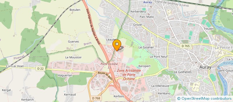 localisation de l'entreprise SODESI à AURAY