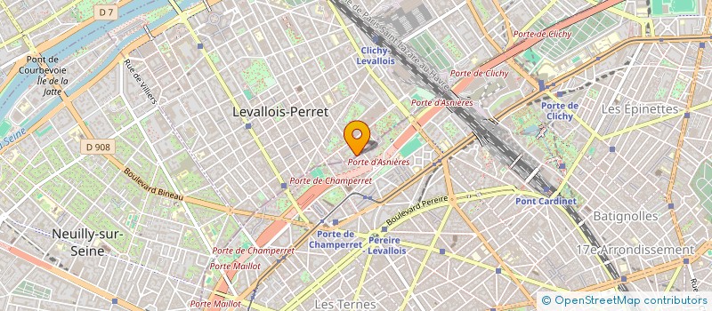 localisation de l'entreprise SODESUR à LEVALLOIS-PERRET