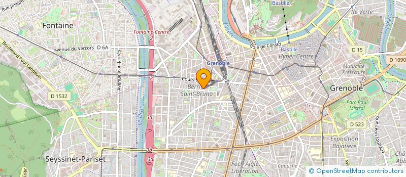 localisation de l'entreprise SODETEC 1 à GRENOBLE