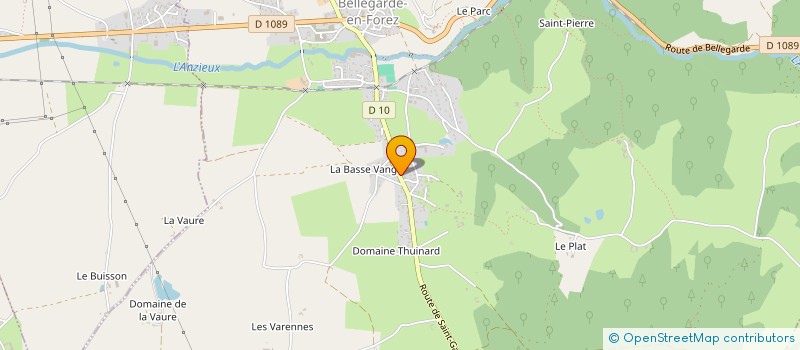localisation de l'entreprise SODETEK à BELLEGARDE-EN-FOREZ