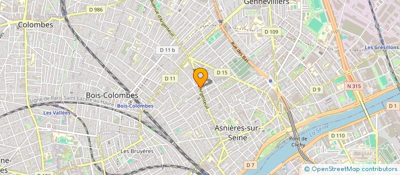 localisation de l'entreprise SODETEM NETTOYAGE  ASNIERES-SUR-SEINE