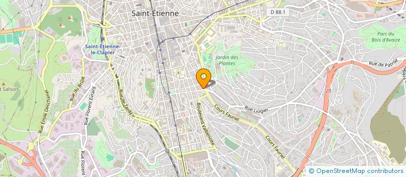 localisation de l'entreprise SODETEMO à SAINT-ETIENNE