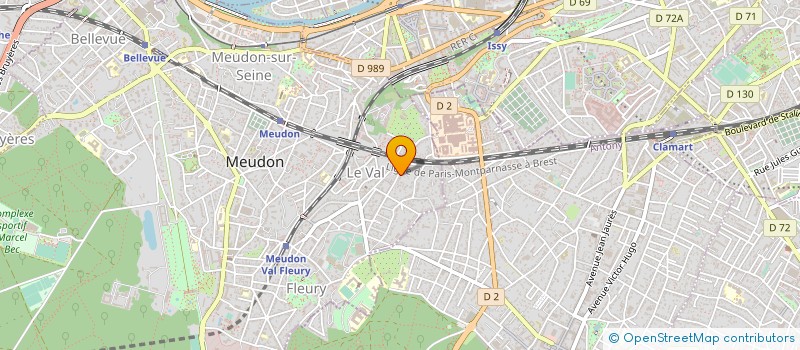 localisation de l'entreprise SODETER à MEUDON