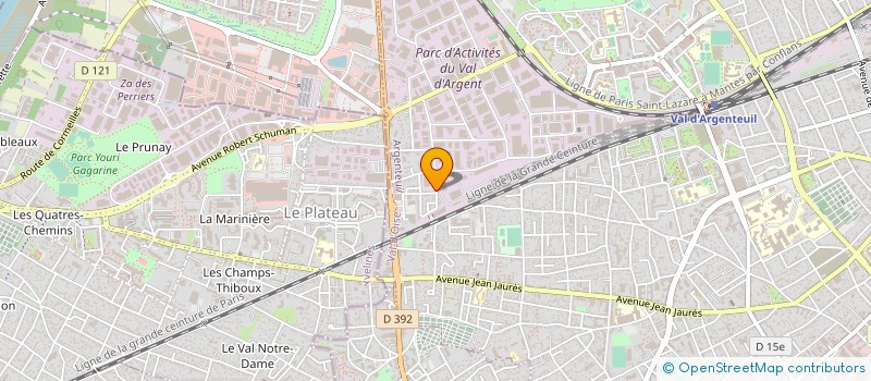 localisation de l'entreprise SODETER à ARGENTEUIL