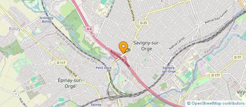 localisation de l'entreprise SODETREL à SAVIGNY-SUR-ORGE