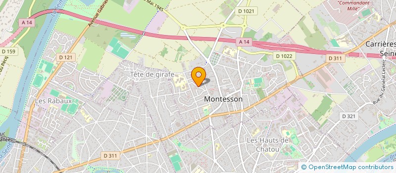 localisation de l'entreprise SODETRONIC  MONTESSON