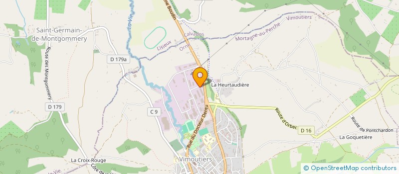 localisation de l'entreprise SODEV EMBOUTISSAGE à VIMOUTIERS