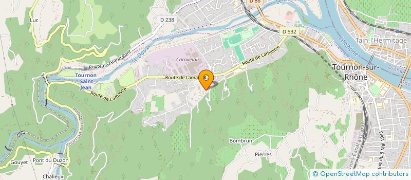 localisation de l'entreprise SODEVE à TOURNON-SUR-RHONE