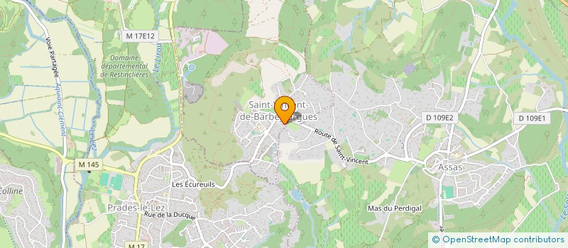 localisation de l'entreprise SODEVLOG  SAINT-VINCENT-DE-BARBEYRARGUES