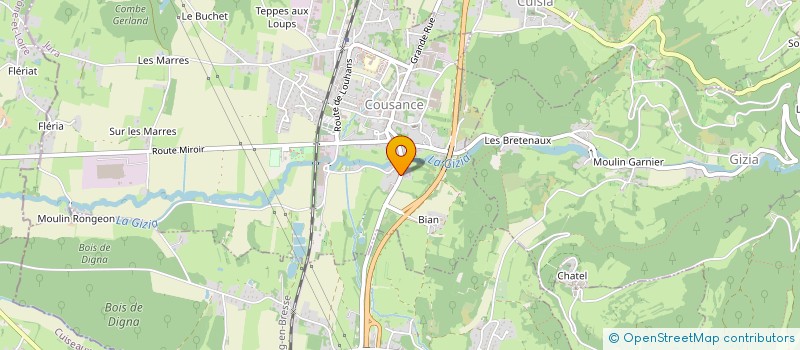 localisation de l'entreprise SODEX DES ETS TAMISIER  BEAUFORT-ORBAGNA