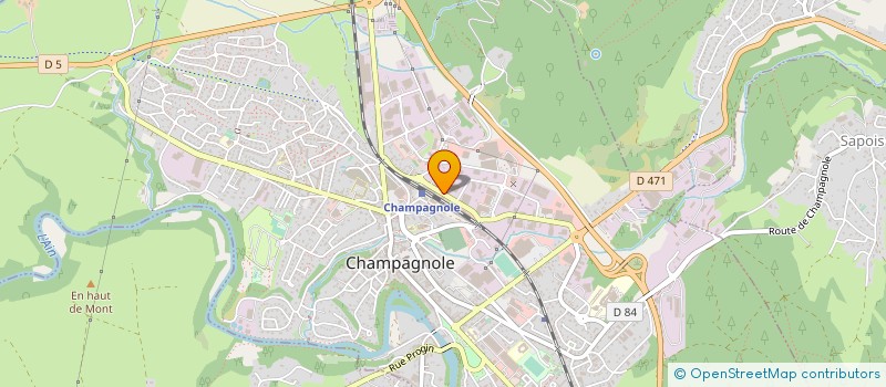 localisation de l'entreprise SODEX ENTR MICHEL JACQUIN à CHAMPAGNOLE