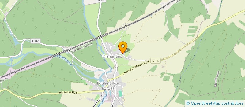 localisation de l'entreprise SODEX MILLARDET  ORMENANS