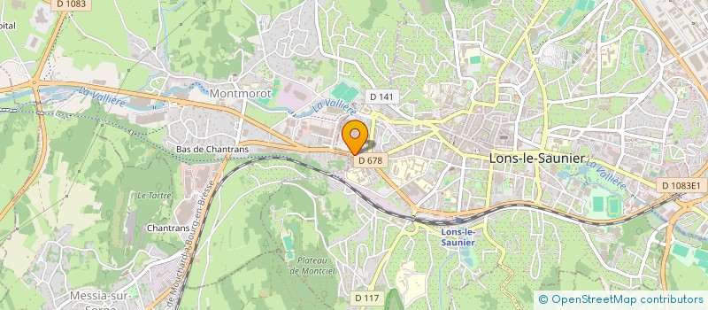 localisation de l'entreprise SODEX PELLISSARD à LONS-LE-SAUNIER