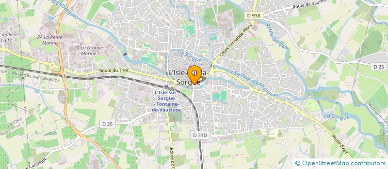 localisation de l'entreprise SODEXBRA  L'ISLE-SUR-LA-SORGUE