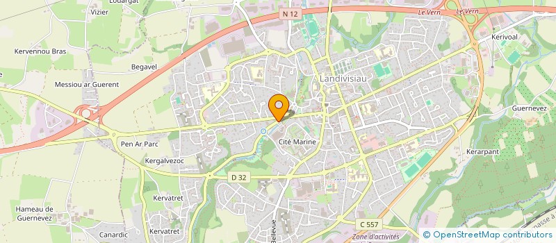 localisation de l'entreprise SODEXLAND  LANDIVISIAU