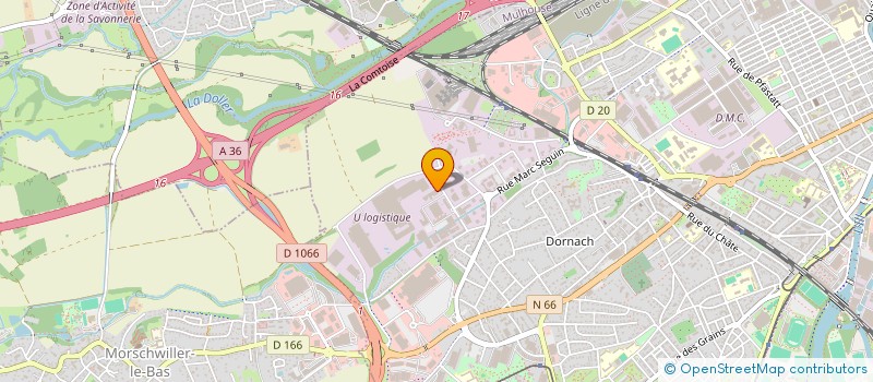 localisation de l'entreprise SODEXP à MULHOUSE