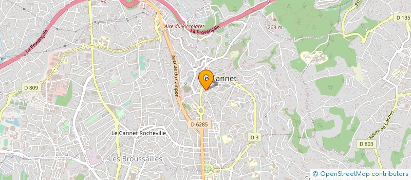 localisation de l'entreprise SODEXPA à LE CANNET