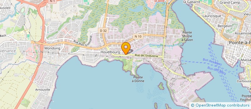localisation de l'entreprise SODEXTILE à BAIE-MAHAULT