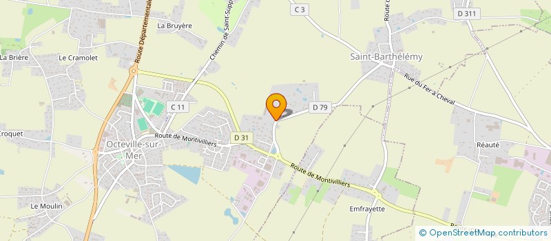 localisation de l'entreprise SODEYFLO  OCTEVILLE-SUR-MER