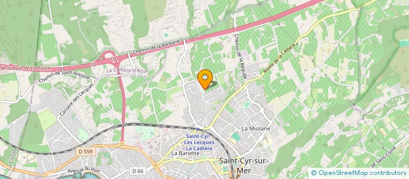 localisation de l'entreprise SODEZAL à SAINT-CYR-SUR-MER