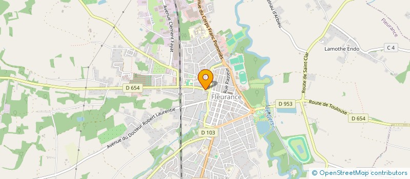 localisation de l'entreprise SODI-CHAUS-TEX  FLEURANCE