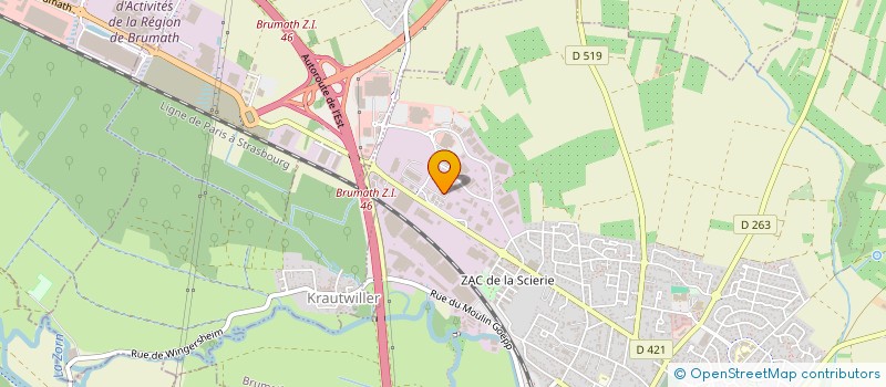 localisation de l'entreprise SODI-IMMO  BRUMATH