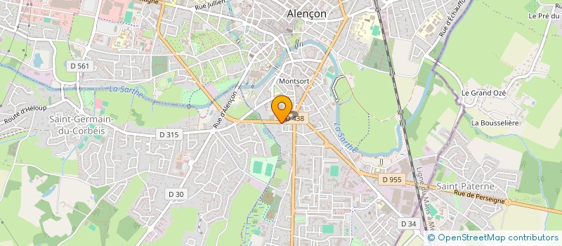 localisation de l'entreprise SODI OUEST à ALENCON