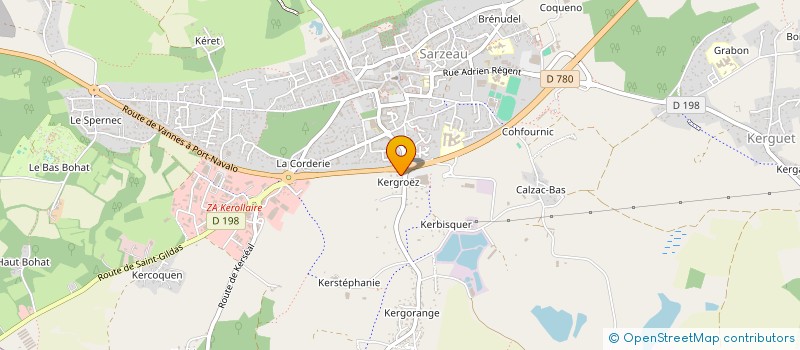 localisation de l'entreprise SODI RHUYS à SARZEAU