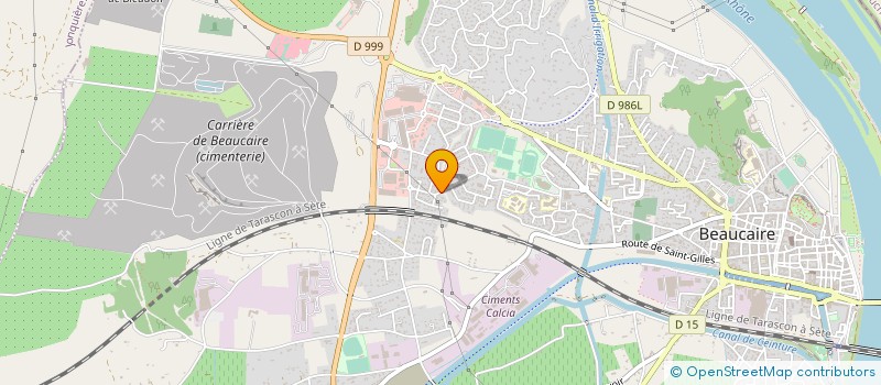 localisation de l'entreprise SODIA à BEAUCAIRE